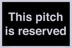 This pitch is reserved